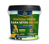 BRICOSALVAJE Pintura Verde para Setos y Cercas | Revitalizador ecológico al agua sin disolventes | Cubre zonas secas al instante | Resistente al sol y lluvia | Aplicación con pulverizador (4 Litros)
