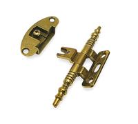 BricoShopping Par de Bisagras Antiguas para Muebles de Madera y Armarios de Estilo Clásico - Sala de estar o Dormitorio Arte Povera - Bisagras Pesadas (BS0186, Oro)