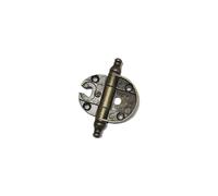 BricoShopping Par de bisagras para puertas y armarios de madera antigua, estilo clásico, sala de estar o dormitorio, bisagras resistentes Art Povera (BS0286, bronce)