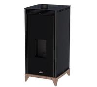 BRICOSOL ESTUFA DE PELLET SIN ELECTRICIDAD BRONPI MODELO FREE 6 KW VISION NEGRO