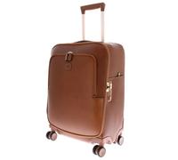 Bric's Cuero con Compartimento para portátil Life Pelle Trolley 4 Wheel Leather marrón 75cm