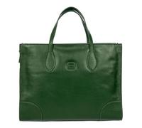 BRIC'S Cuero maletín con compartimento para portátil Volterra Opera Bag Pine verde abeto