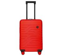 Bric's Maleta Trolley Colección Ulisse B|Y, Equipaje de Mano de 4 Ruedas, Resistente y Ultraligera, Conexión USB, Candado TSA Integrado, Dimensiones 37x55x20, Rojo
