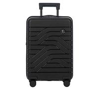 Bric's Maleta Trolley Rígida Expandible Colección Ulisse B|Y, Equipaje de Mano de 4 Ruedas, Resistente y Ultraligera, Conexión USB, Candado TSA Integrado, Dimensiones 37x55x23/27, Negro