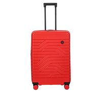 Bric's Maleta Trolley Rígida Expandible Colección Ulisse B|Y, Maleta de 4 Ruedas, Resistente y Ultraligera, Conexión USB, Cerradura TSA Integrada, Dimensiones 49x71x28/32, Rojo