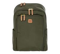 Bric's mochila para el portátil con compartimento para portátil X - Collection Backpack Olive verde oliva