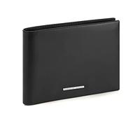 Bric's Porsche Design Cartera de Cuero para Hombre Classic Billfold 10 W, Protección RFID, 10 Ranuras para Tarjetas, 2 Bolsillos y 2 Compartimentos para Billetes, Tamaño 12.5 x 9.5 x 1.5 cm, Negro