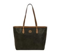 Bric's Volterra Life Bolsa de compras Piel natural 35 cm verde oliva