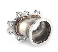 Brida adaptadora Turbo, brida adaptadora Turbo 8 pernos a 3 pulgadas V-Band Turbo Outlet Downpipe V-Band Turbo Downpipe Adaptador Brida para Garrett T25 T28 GT25 GT28