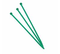 Brida - brida de nylon verde, 2,5x100 mm, paquete de 100 unidades, resistente, ideal para sujeciones y organización de cables.