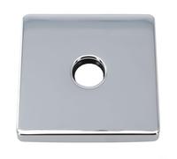 Brida cuadrada para brazo de ducha, placa de escudo de acero inoxidable para tubo de /2 pulgadas, cubierta de tubo de ducha cromada, placa de pared de 3 pulgadas para ocultar daños en los agujeros de
