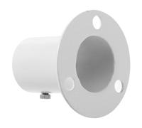 Brida de Acero Inoxidable de Cubierta Elevada para Escalera de Piscina | Fijación Fiable, Instalación Sencilla, Blanco, para Yate y Barco, Herraje Marino Conforme a Normas