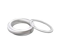 Brida de arandela plana de PTFE for manómetro, junta de unión de tubería de agua, diámetro interior de 56-160 mm, espaciador de junta, sellado for manómetro
