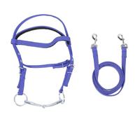 Brida de Caballo Rein Nylon Elegante Brida de Caballo Ajustable Headstall rienda Ecuestre (Grande)