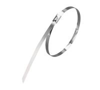 Brida de cable de acero inoxidable 50 bridas for cables de acero inoxidable 304, metal antioxidantes autoblocantes for arnés cableado eléctrico, resistentes(4.6x500mm)