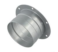 Brida de conducto de hierro galvanizado de 2 9 pulgadas con base de montaje de tornillo para conectar conductos de aire y mangueras de escape