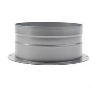 Brida de conducto de metal para gestión del flujo de aire en sistemas de ventilación diseñada para un montaje seguro en la pared y una distribución eficiente de salida de entrada de aire (120 mm)