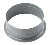 Brida de conducto de metal para gestión del flujo de aire en sistemas de ventilación diseñada para un montaje seguro en la pared y una distribución eficiente de salida de entrada de aire (150 mm)