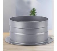 Brida de conector de conducto de 3 a 8 pulgadas, brida de metal, accesorio | Adaptador de manguera de aire de pared para entrada y salida de ventilación de aire fresco en interiores (150 mm)