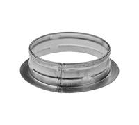 Brida de conector de conducto de acero galvanizado de 80 mm, ajuste redondo para conductos flexibles o rígidos, collar de acoplamiento de tubería de drenaje, residuos y ventilación, placa de montaje