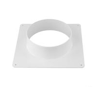 Brida de conector de conducto de ventilación, 100 mm/150 mm/200 mm/250 mm/300 mm, conector de tubo de pared para conducto de ventilación, PVC redondo, elemento de de aire (150 mm)