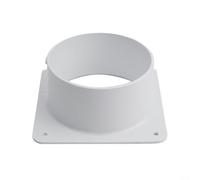 Brida de conector de conducto de ventilación, junta de tubo de ventilación recta de plástico con agujeros preperforados, para ventilador extractor, campana de cocina, ventilador en línea para el hogar