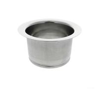 Brida de fregadero de eliminación de basura de 3 pernos, accesorio de drenaje robusto de acero inoxidable con salida extendida de 114 mm, para encimeras de cocina gruesas
