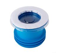 Brida de inodoro para anillo con junta de goma para tubo de drenaje y sellado de derrames de salida de suelo, compatible con tamaños estándar de tubería de PVC (A)