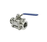 Brida de instalación rápida de bola Manual de tres piezas de acero inoxidable KF16 KF25 KF40 KF50 SUS304(KF40)