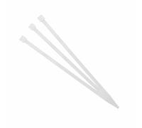 brida de poliamida transparente 2,5x100 mm (100 unidades) - ideal para sujeción de cables y organización de instalaciones eléctricas.