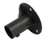 Brida de Poste de Piso Resistente, Brida de Piso de Base Redonda de Acero, Soporte de Poste de Cerca Resistente para Lámpara, Buzón, Mástil de Bandera y Más, Construcción Robusta