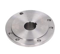 Brida de Torno de 125 Mm Brida de Conexión de Mandril de Acero con Alto Contenido de Manganeso Duradera para K11-125 K12-125 K72-125, Orificios de Montaje Estables, Fácil de Usar