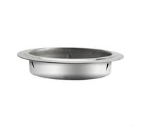 Brida de tubo redonda de acero inoxidable 304 de 100 mm, conector de conducto para extractores de ventilación hidropónicos, ventiladores extractores, cubierta de entrada de aire de pared, plata (120