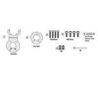 Brida Especificación para Bolsas De Depósito Tanklock, Tanklocked, GIVI BF95, Cf