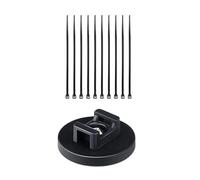 Brida multiusos con clip de bloqueo para organización de cables en interiores y exteriores, 22 mm/43 mm, uso diario, juego de gestión de cables de bloqueo