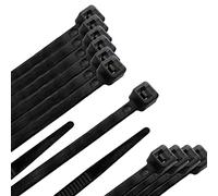 Brida - poliamida 100%, color verde, 2,5 x 100 mm, bolsa de 100 unidades, alta resistencia, ideal para organizar cables.