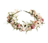 Bridal Flower Crown, Adjustable Flower Headband, Flower Fairy Crown, Bohemian Flower Crown, Photo Prop Hair Accessories, Adjustable Flower Crown Garland for Festive Parties, Prop Hair Accessory