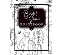 Bridal Shower Guestbook Black and White: With Space for Advice, Wishes & Recipes for friends and family to share with the bride and groom.