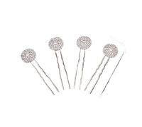 Bridal Wedding Hair Accessories Rhinestone Pins Forks For Women Pearl Hairpins Bride Headpiece Party Jewelry(HSJ4711Rose Gold)