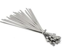 Bridas de acero inoxidable, Bridas for cables de acero inoxidable 7,9 mm Anchura 100 mm-1000 mm Longitud Opciones de paquete múltiple(10pcs,7.9mmx450mm)