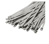 Bridas de acero inoxidable Herramienta automática for tensar cremalleras, alicates for bridas de acero inoxidable, correa de sujeción manual, envoltura de corte(4.6x500mm-100pcs)