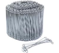 Bridas de alambre para varillas de refuerzo, 6 pulgadas, acero galvanizado calibre 16, paquete de 1000 unidades