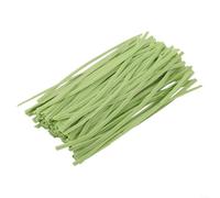 Bridas de alambre recubiertas de plástico de 15 cm, 200 unidades para apoyo al crecimiento de plantas, gestión de cables y múltiples usos domésticos, bridas flexibles y de alambre (verde claro)