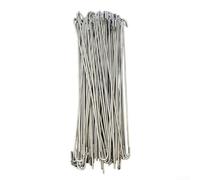 Bridas de aluminio calibre 11, paquete de 100 para asegurar malla de eslabones de cadena en estructuras de valla de jardín, granja y perros (10 pulgadas)