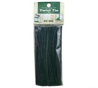 Bridas de bobina de jardín ligeras y portátiles, 200 unidades, cable de alambre recubierto de plástico de 15 cm, verde (verde oscuro)