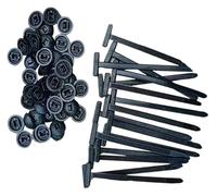 Bridas de cable con cierre automático, Bridas Nylon Autoblocantes Negro 2x9cm 10/20/50uds(20pcs)
