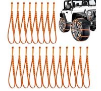 Bridas de cremallera para neumáticos para nieve, cinturón ajustable antideslizante, cadenas de nieve ajustables para neumáticos, para coche, camión, SUV, barro, viajes por carretera, viajes