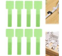 Bridas de gancho y bucle, gestión de cables debajo del escritorio, organizador de cables adhesivo para escritorio, hogar y organización de oficina (verde x 8 piezas)