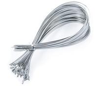 Bridas de metal con cremallera de 100 piezas, lazos de esgrima resistentes al calor. para tubería, reparación automática. L/24 pulgadas (600 mm) W/0.18 pulgadas (4.6 mm)