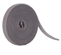 Bridas de nailon autoblocantes, 25M/rollo 10/12/15/20/25/30/50mm organizador de cables gestión bobinadora USB corte nailon lazos Cable auriculares(Gray,15mm x 25M)